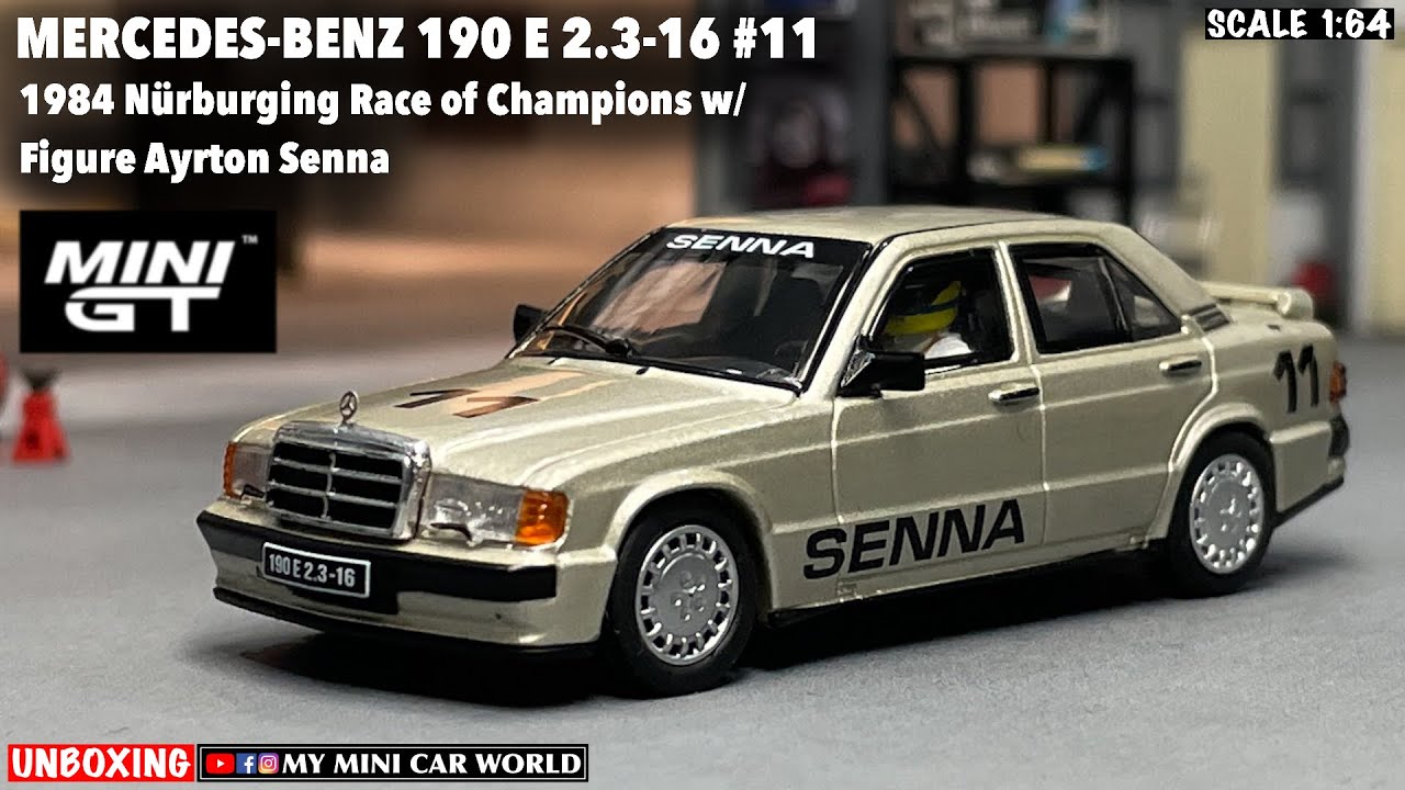 Распаковка мини-автомобильного набора MINI GT 1/64 Mercedes-Benz 190 E 2.3-16 #11 из серии «Мир м...