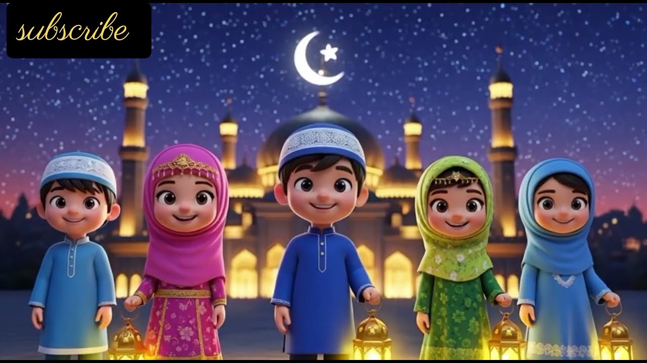 Ramadan Is Here 🌙  | Islamic Nasheed  (Urdu & English#ramadansong#ramadankids#kidsislmic rehmes 