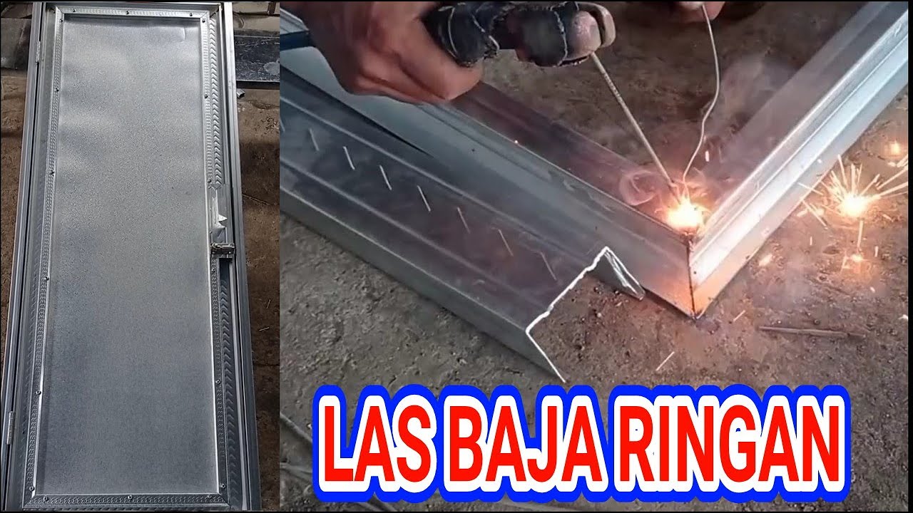 Cara membuat daun pintu baja ringan dan plat galvalum