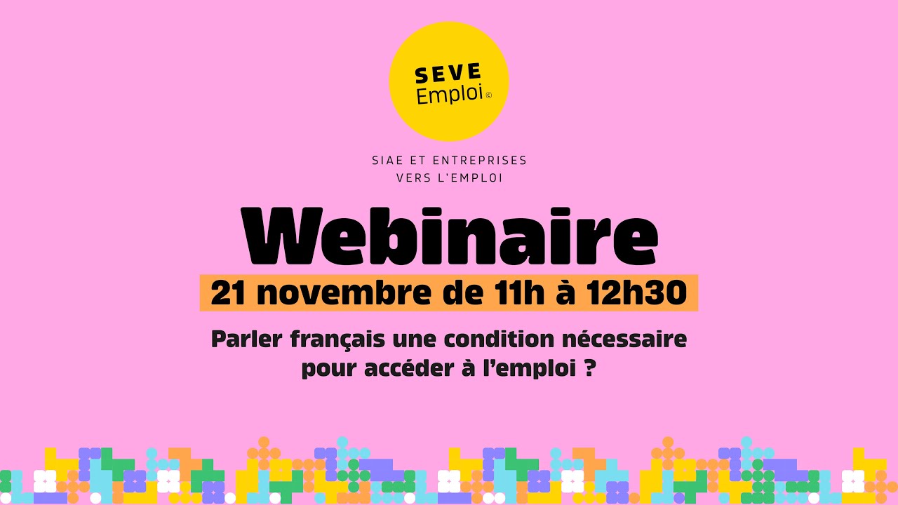 [Webinaire] Parler français, une condition nécessaire pour accéder à l'emploi ?