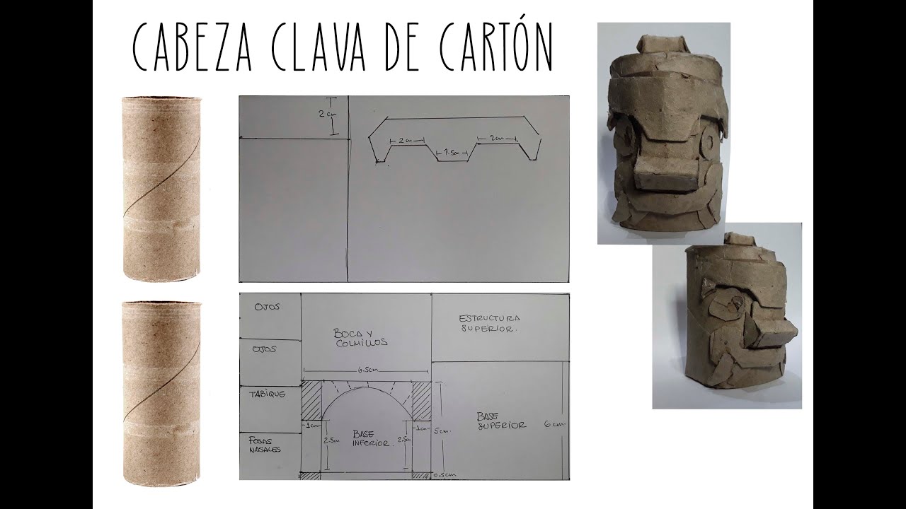 Reciclamos cartón y hacemos cabezas clavas