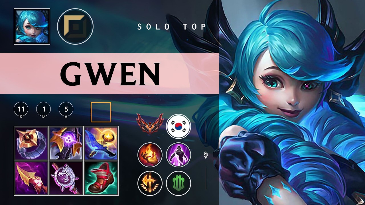 Gwen Top vs Udyr - KR Grandmaster Patch 26.03