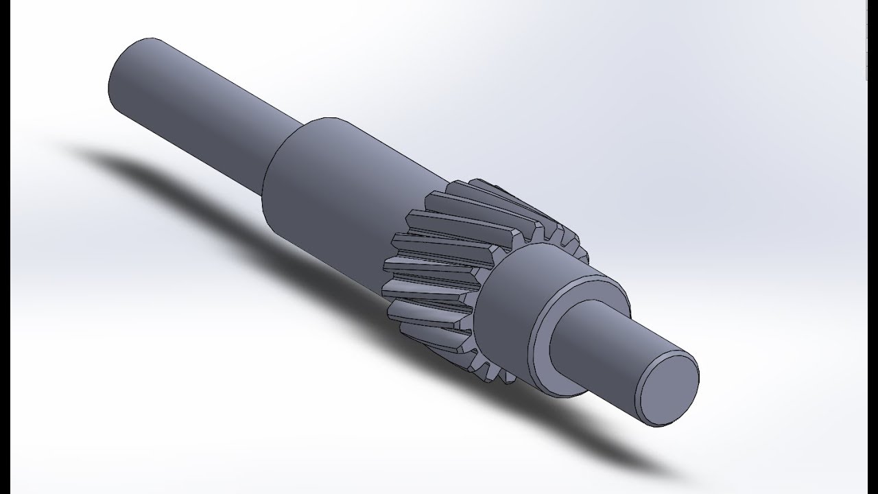 Peça 20 - Engrenagem helicoidal motora (Modelo 3D)