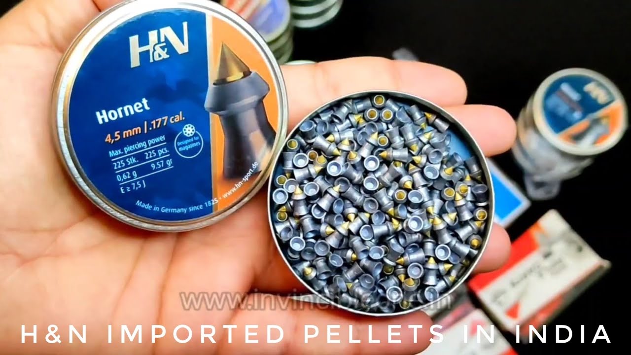 Imported H&N hornet air rifle pellets in india for sports and plinking-no license required.