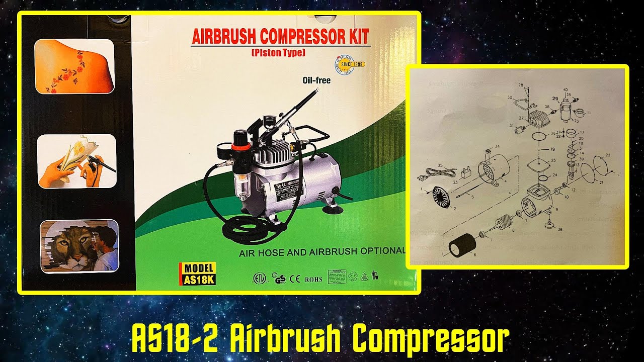 AS18-2  Air Compressor K Model Unboxing Set Up and Demonstration