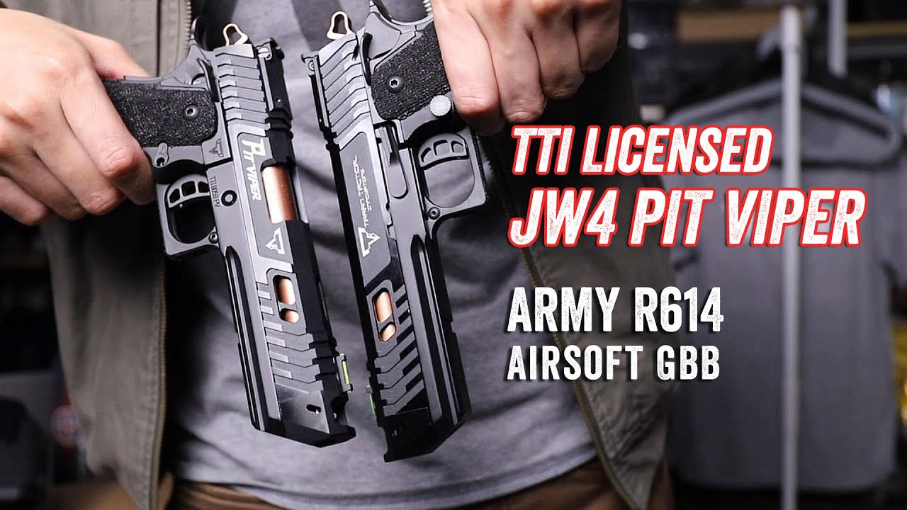 TTI Licensed JW4 PIT VIPER GBB (R614 by Army Armament) Unboxing Review 开箱第一印象