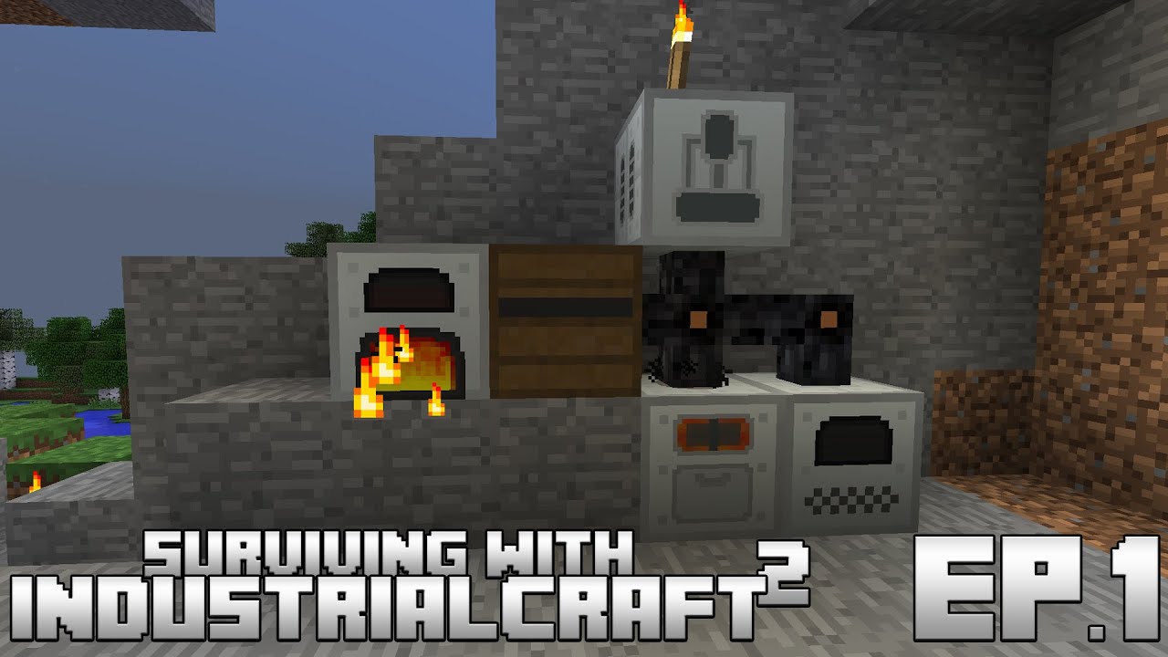 Surviving With IndustrialCraft 2 :: Ep.1 - Basic Power & Machines