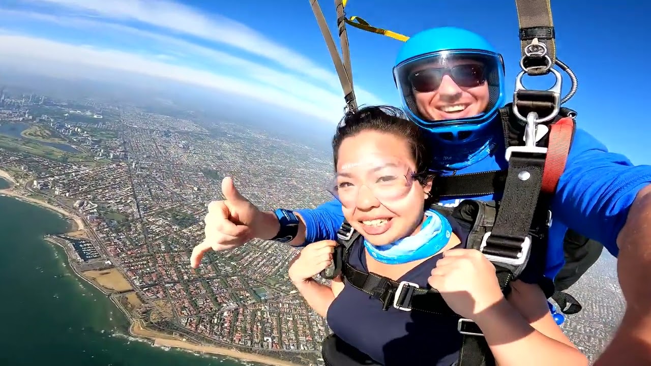 Skydiving at St Kilda's, Melbourne
