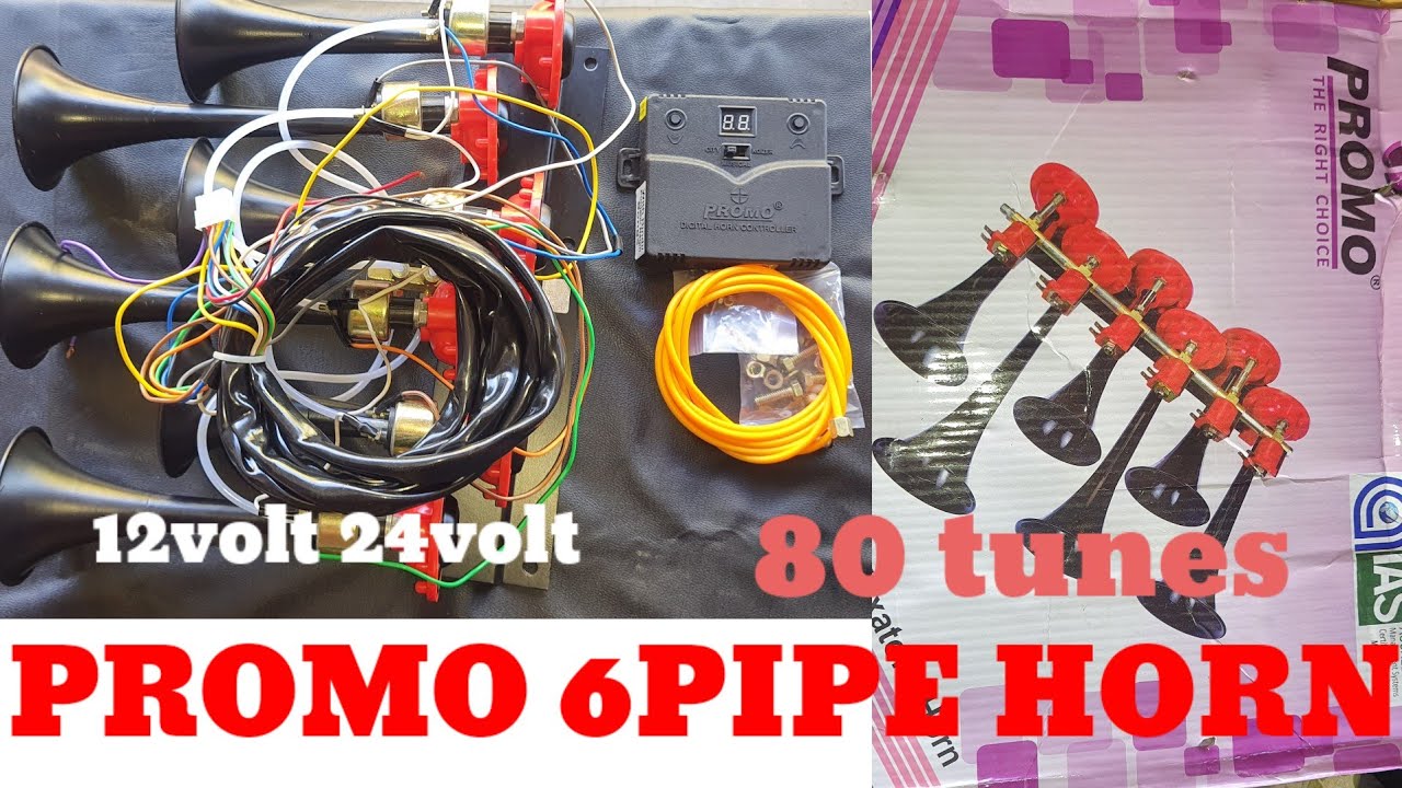6 PIPE PROMO HORN HIGH SOUND HORN 13V 24V