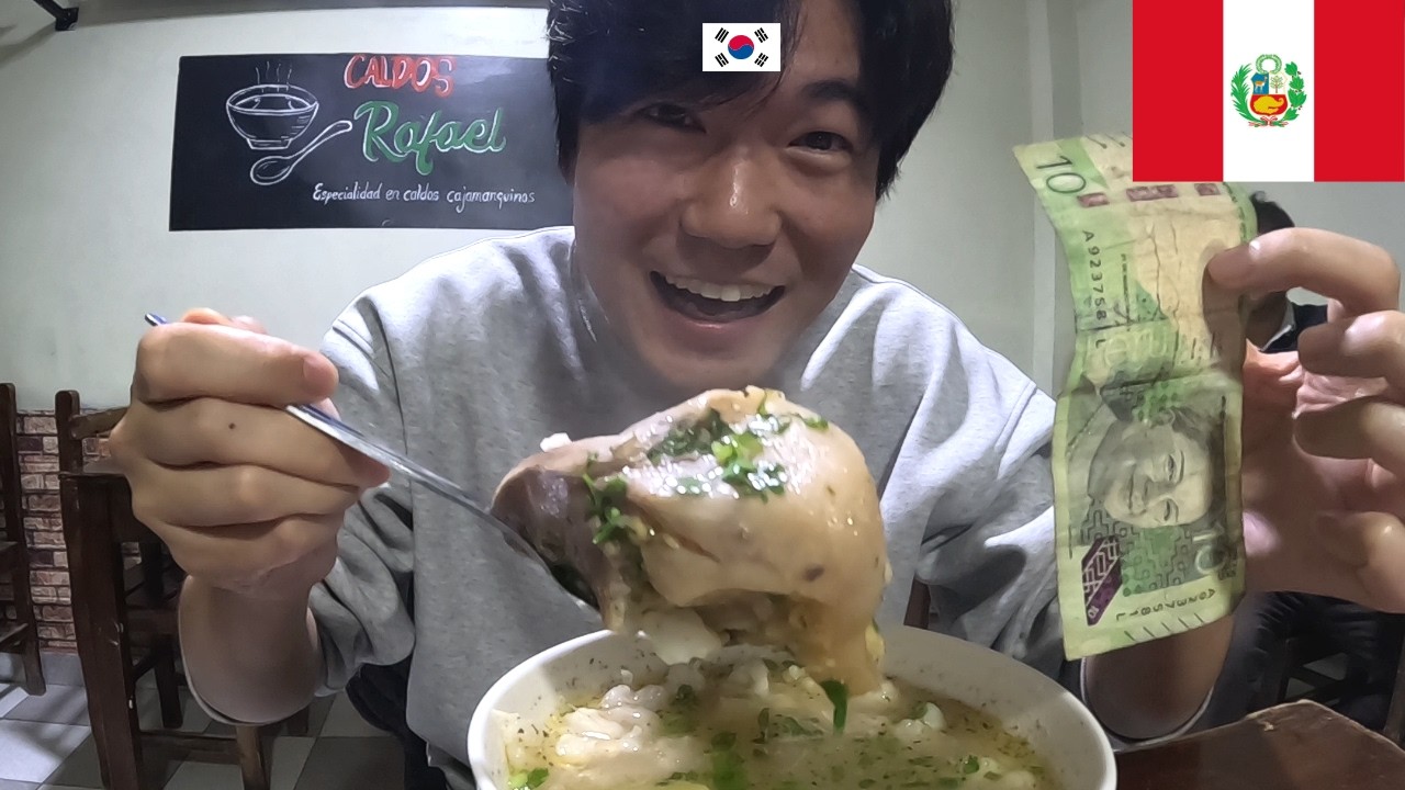 Coreano sobreviviendo solo con 10 USD en Cajamarca 🇵🇪
