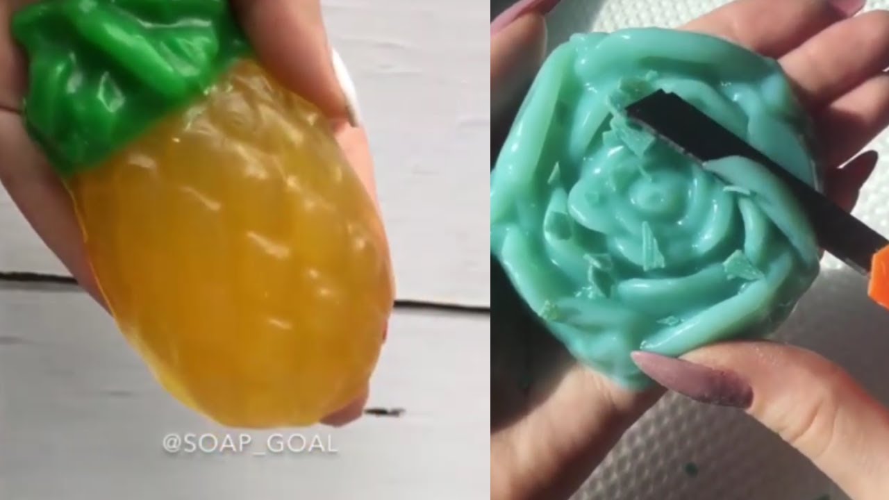 GLYCERIN SOAP CUTTING ASMR #9 | MOST SATISFYING VIDEO