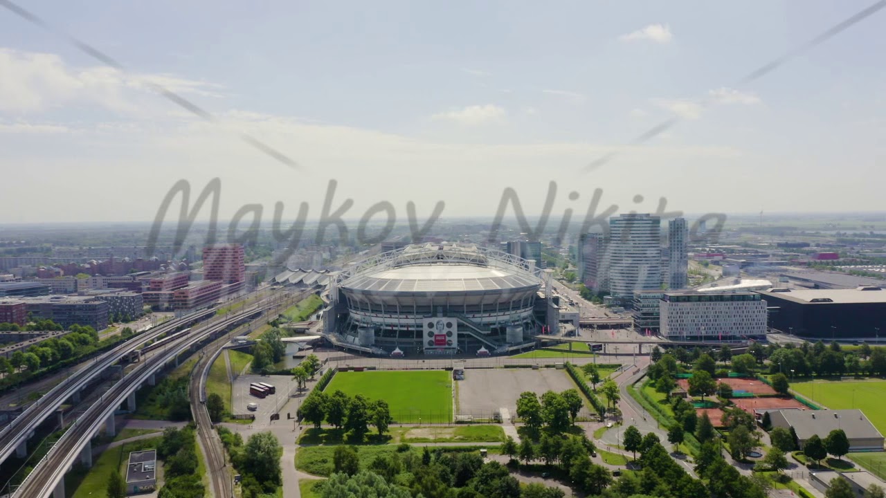 Amsterdam, Netherlands. Johan Cruijff ArenA (Amsterdam Arena). 2020 FIFA World Cup venue, Aerial Vi
