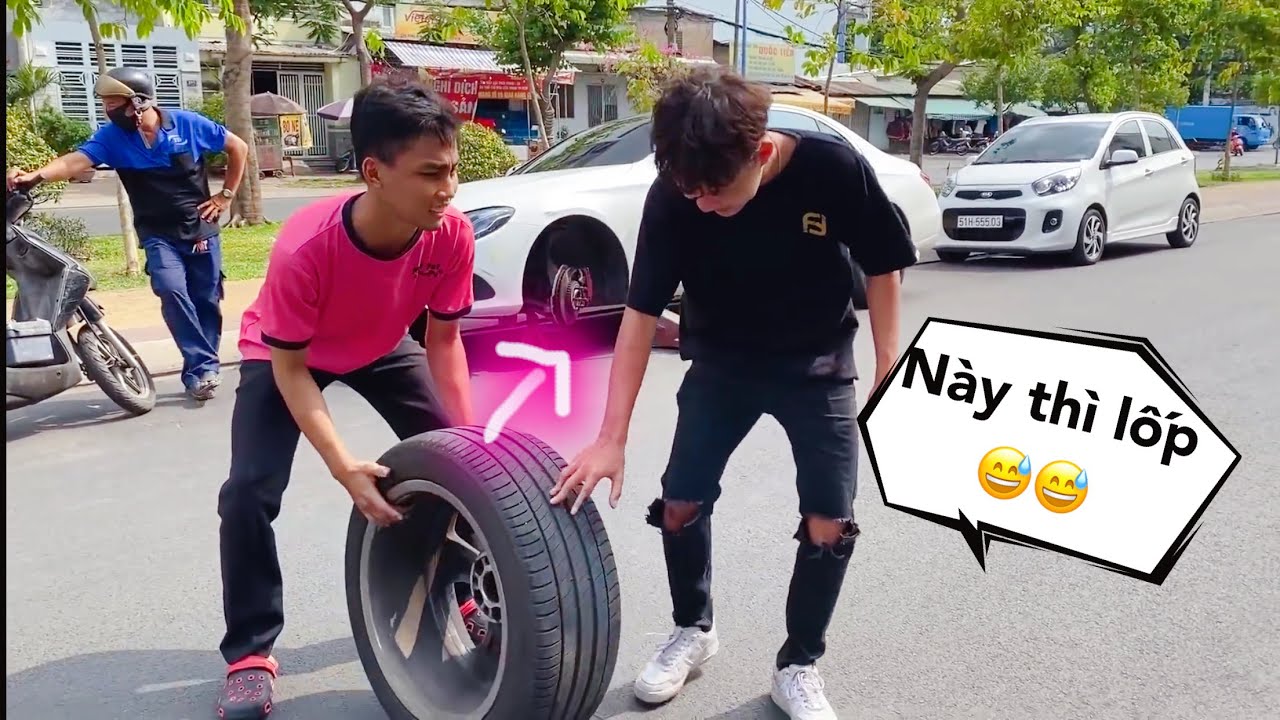 Thằng Cò : Tháo Lốp Xe Mercedes Của Sếp - Troll Không Thể Đẳng Cấp Hơn Ha Ha