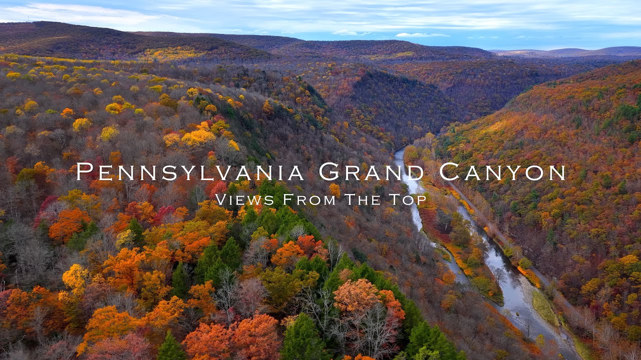 Pennsylvania Grand Canyon - 4K - Great aerial landscape views from the top filmed with Mavic 4 Drone