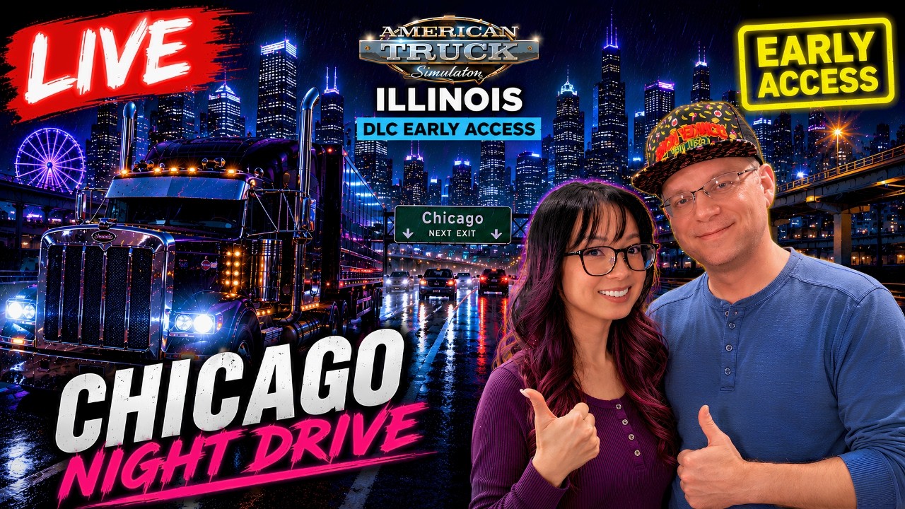 🔴 LIVE: ATS Illinois DLC Early Access &mdash; Exploring More of Illinois!