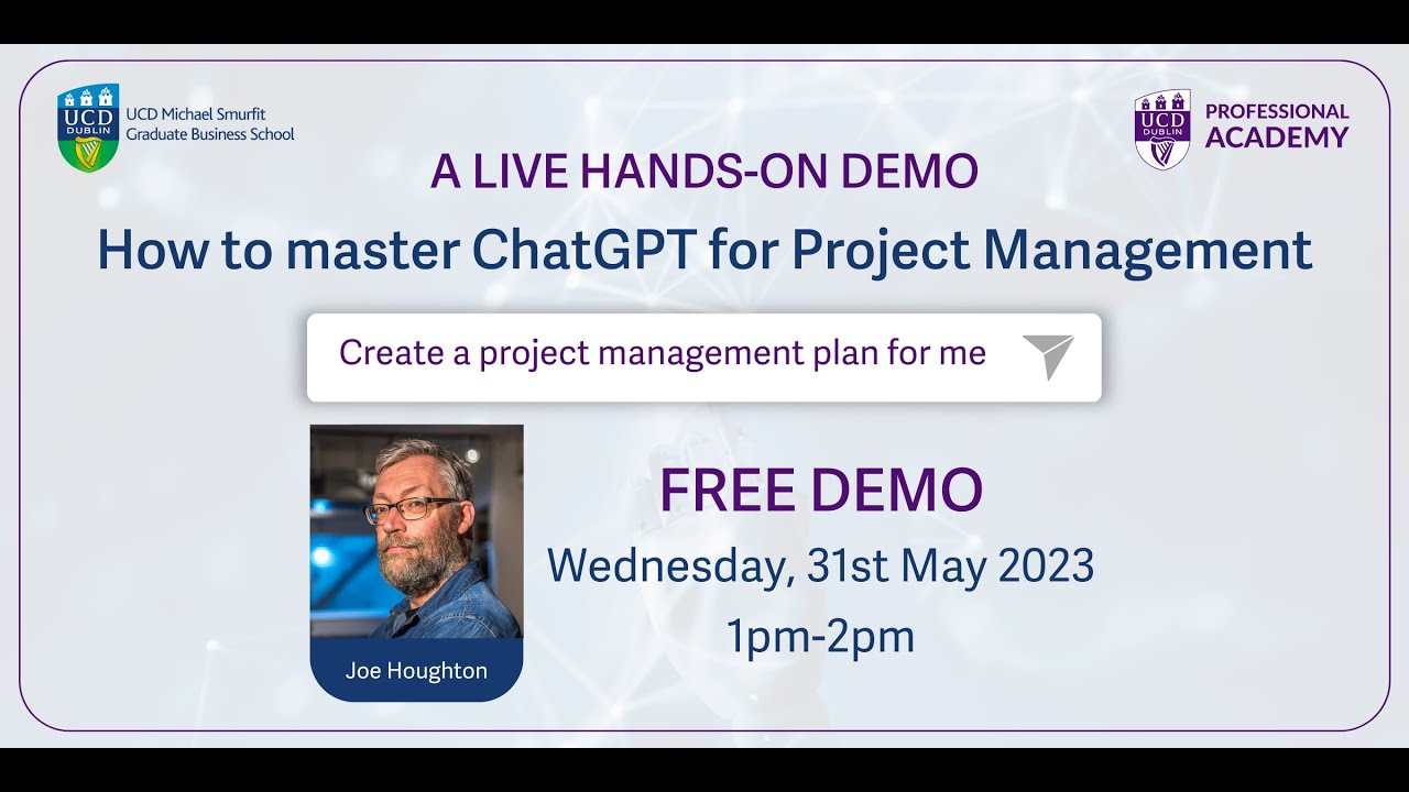 How to master ChatGPT for Project Management - A Live Hands-On Demo