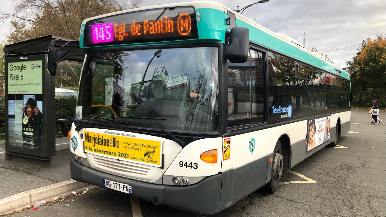 Scania OmniCity bus 145 ratp 9443
