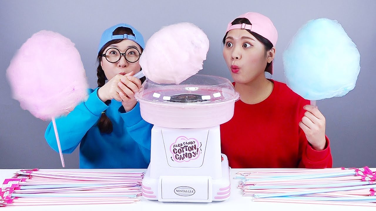 Mukbang Permen Kapas Raksasa DONA Indonesia