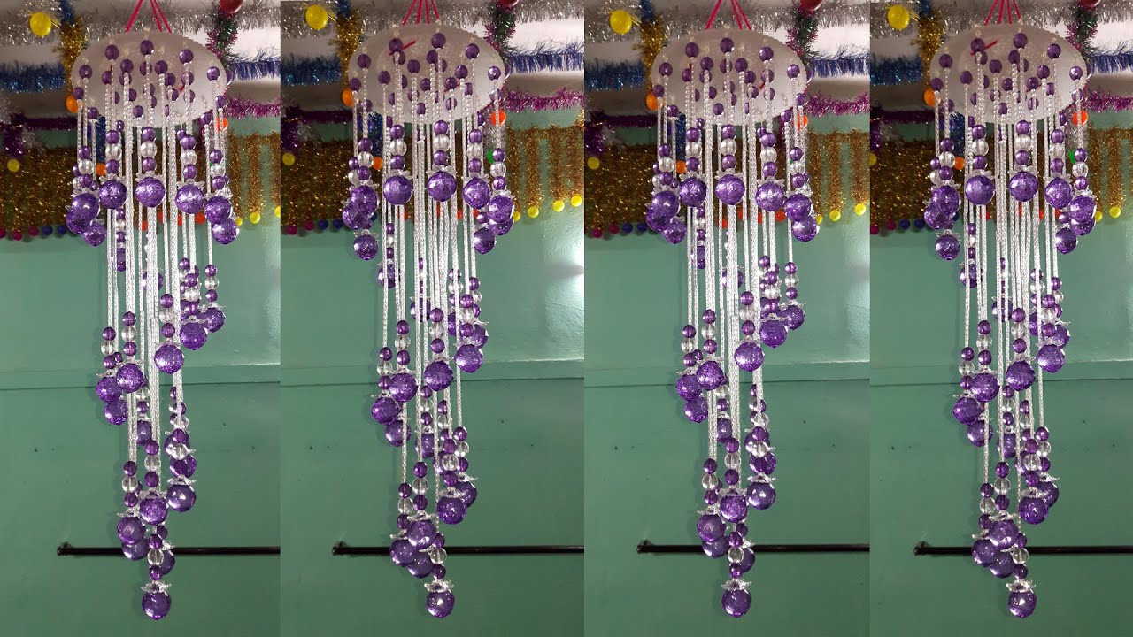 How to Make DIY Wind Chimes | Crystal Wind chimes | Wall Hanging Craft Ideas | Arts and Crafts