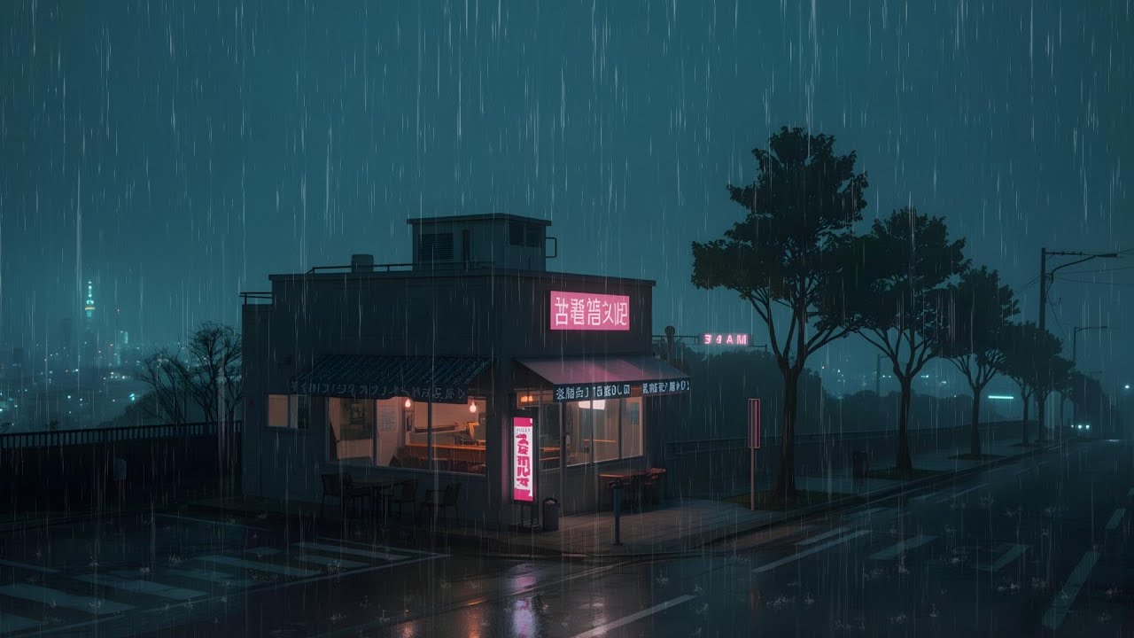 Midnight Japan Street Lofi 🌙 | Coding, Study & Late Night Focus