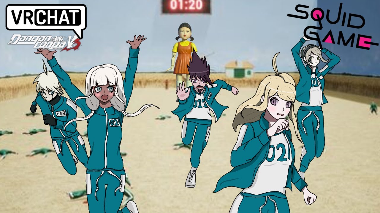 WE GOTTA RUN - Vrchat - Danganronpa - Squid Game - RED LIGHT GREEN LIGHT