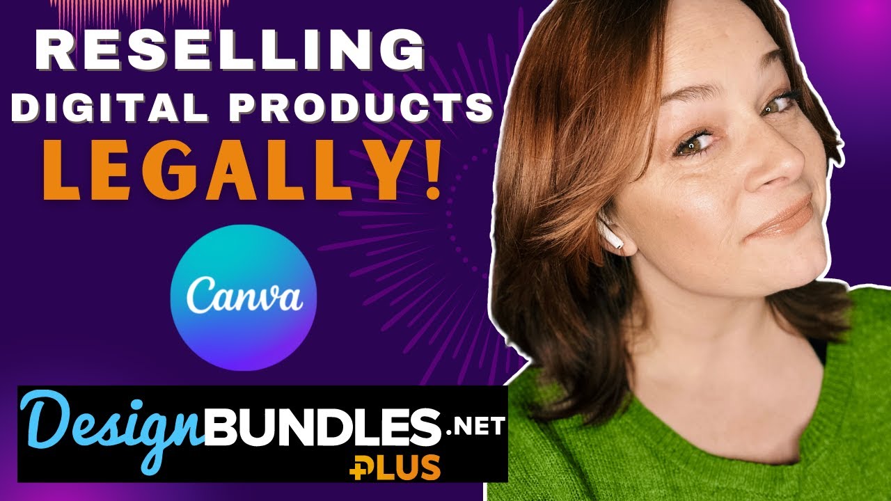 How to LEGALLY resell Free Designs using Canva and DesignBundles.net