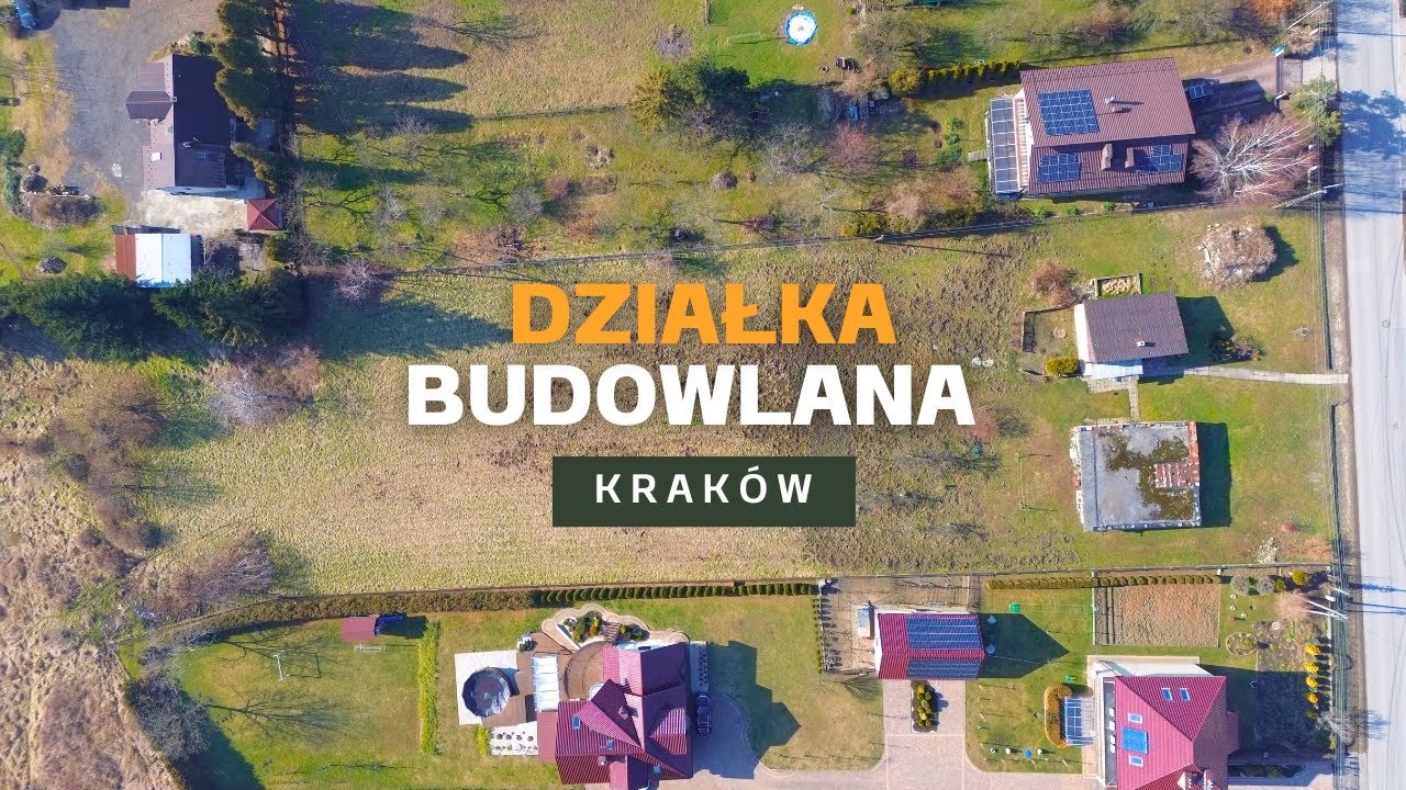 Działka budowlana 10 ar&oacute;w Krak&oacute;w, ul. Matematyk&oacute;w Krakowskich | M3N Biuro Nieruchomości