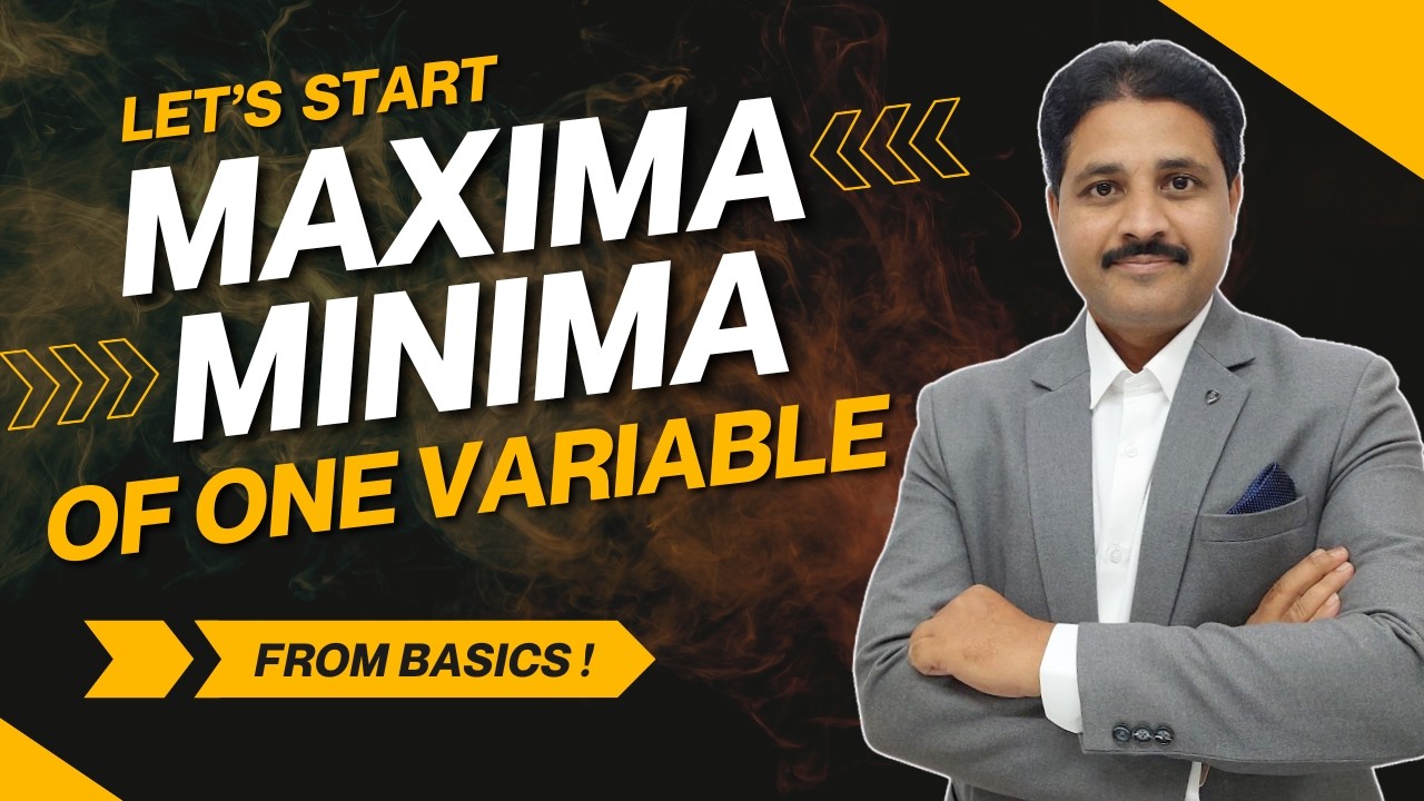 MAXIMA AND MINIMA OF A FUNCTION OF ONE VARIABLE SOLVED PROBLEM 1  @TIKLE'S ACADEMY