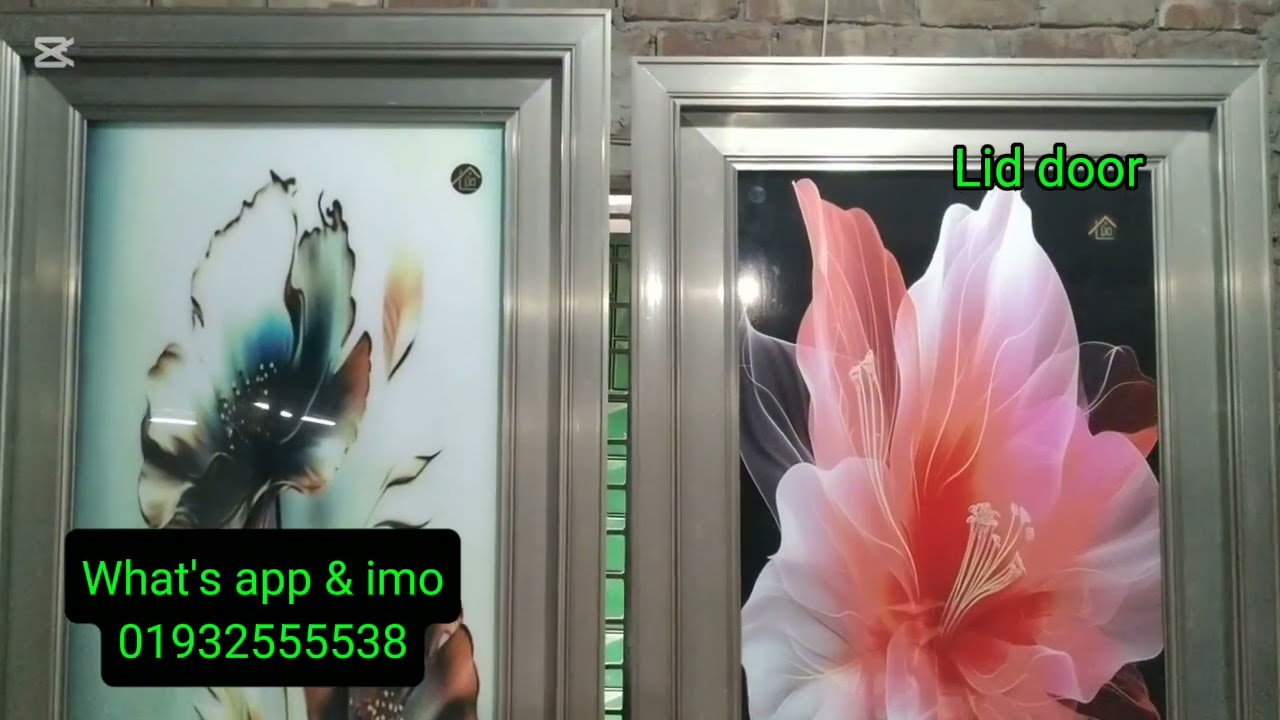 লিড হাই টেম্পারড গ্লাস ডোর কিনুন বাংলাদেশর । # গোল্ডেন কালার এ্যালুমিনিয়াম বাহারি ডিজাইন ২০২৫।