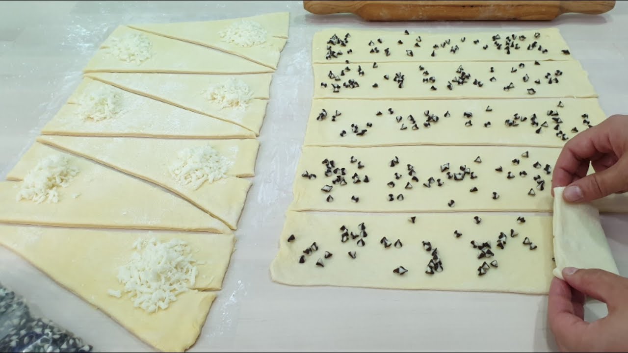 مذاق لا يقاوم 👌بتي بان وكرواصون بعجين واحد بطريقة مختصرة جدا /بدون دلك /croissant