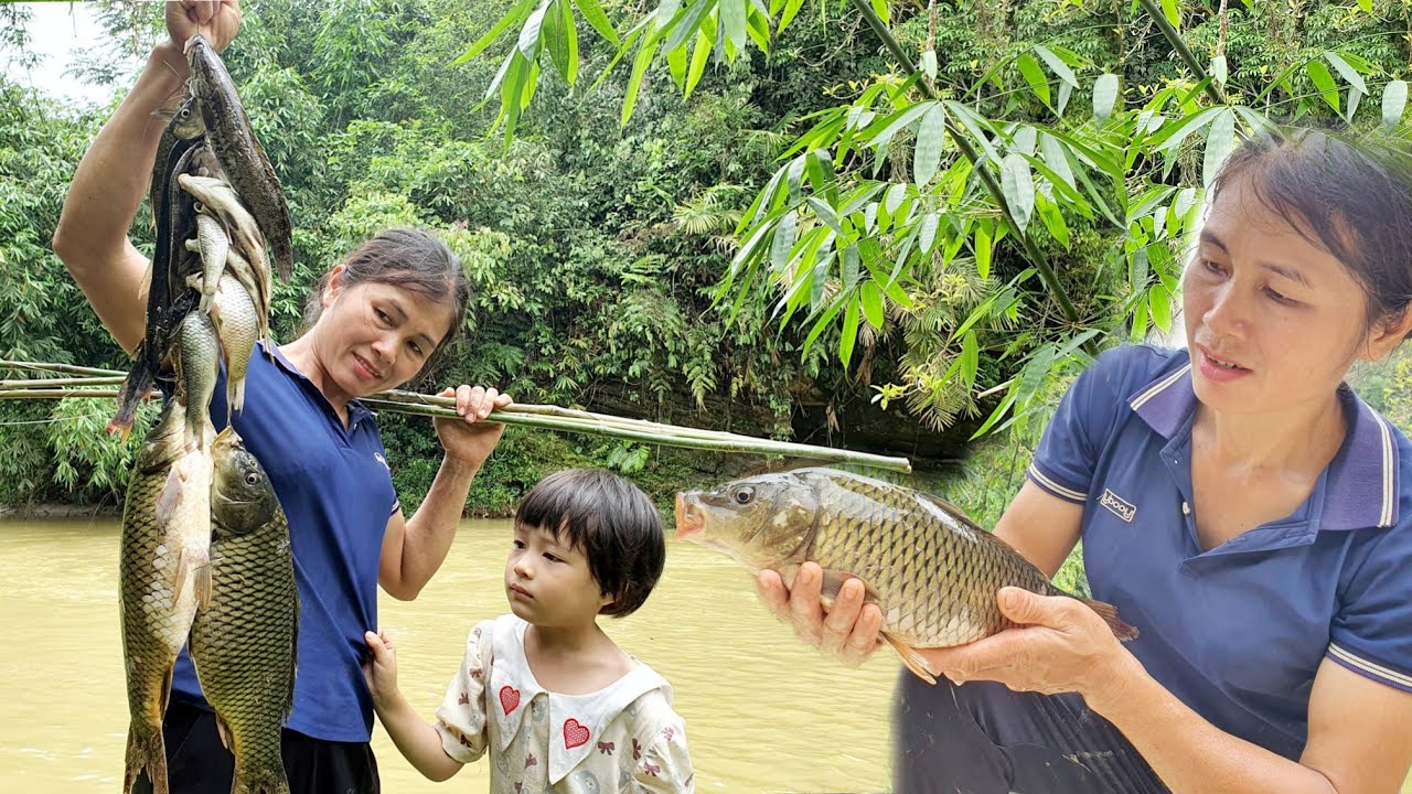 Fishing - on a rainy day - big fish.