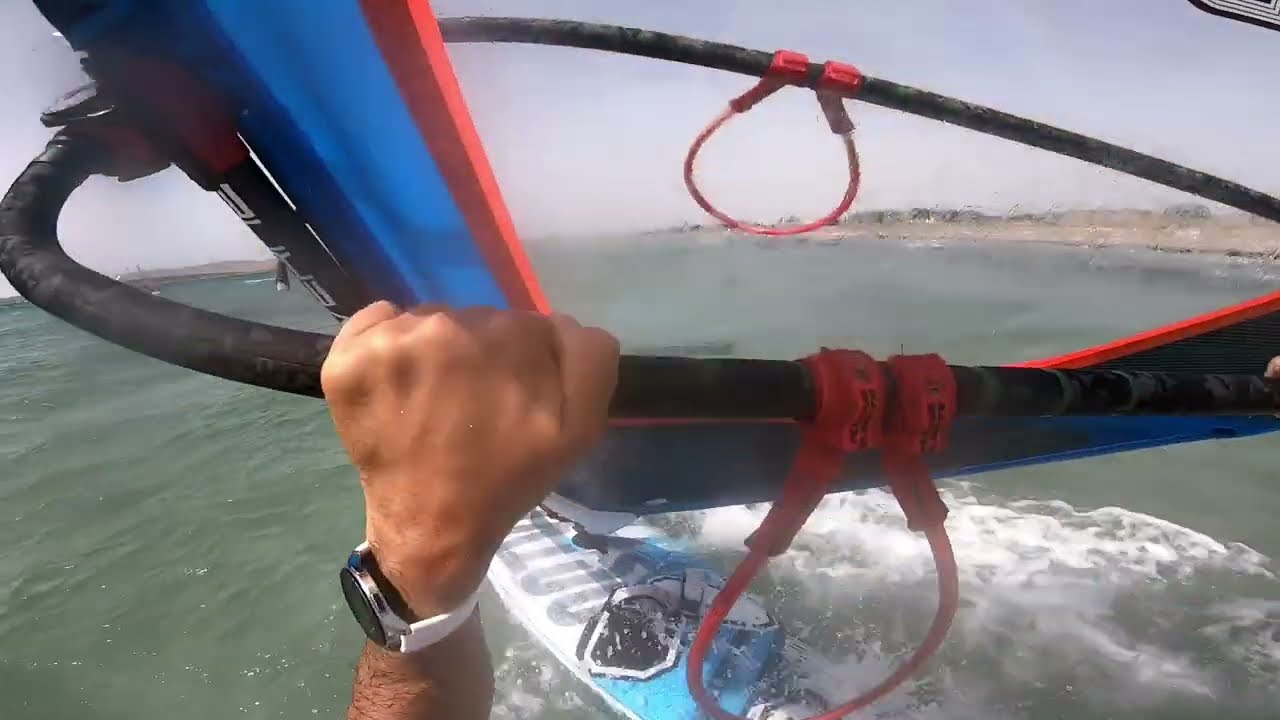 Limnos Keros Beach 2023.    Windsurfing. Tabou 3S Classic. Neilpryde Wizard 6.1.