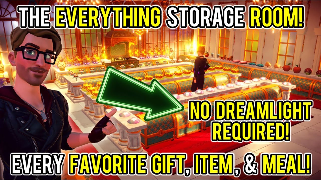 Create the ULTIMATE Storage Room! | EVERY ITEM IN ONE PLACE! | Disney Dreamlight Valley
