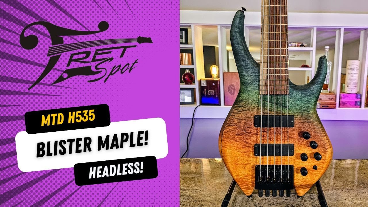 Sonic Perfection! MTD 535 Headless Bass Featuring a Quilted Blister Maple Top