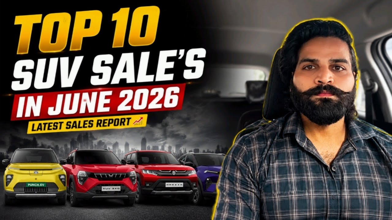 Top 10 SUV Sales in June 2026 🚗 | Punch vs Brezza vs Scorpio vs Nexon | Best Selling SUVs India
