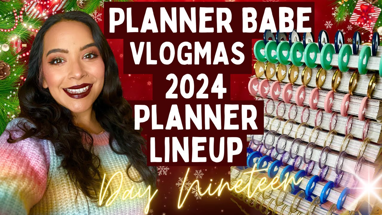 ✨ PLANNER BABE VLOGMAS ✨ DAY NINETEEN ✨ 2024 PLANNER LINEUP ✨ HAPPY PLANNER ✨