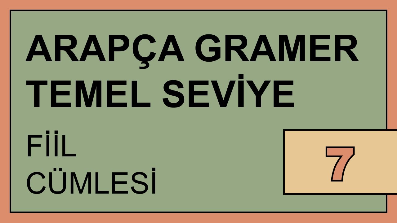7.DERS: Fiil Cümlesi