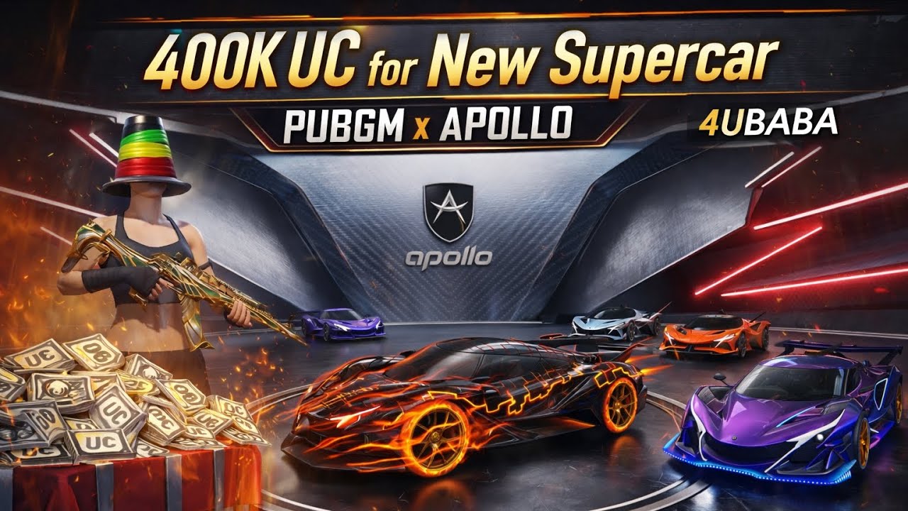 400K UC for New Apollo Supercar 😱🔥 | PUBG Mobile x Apollo #PUBGMxApollo