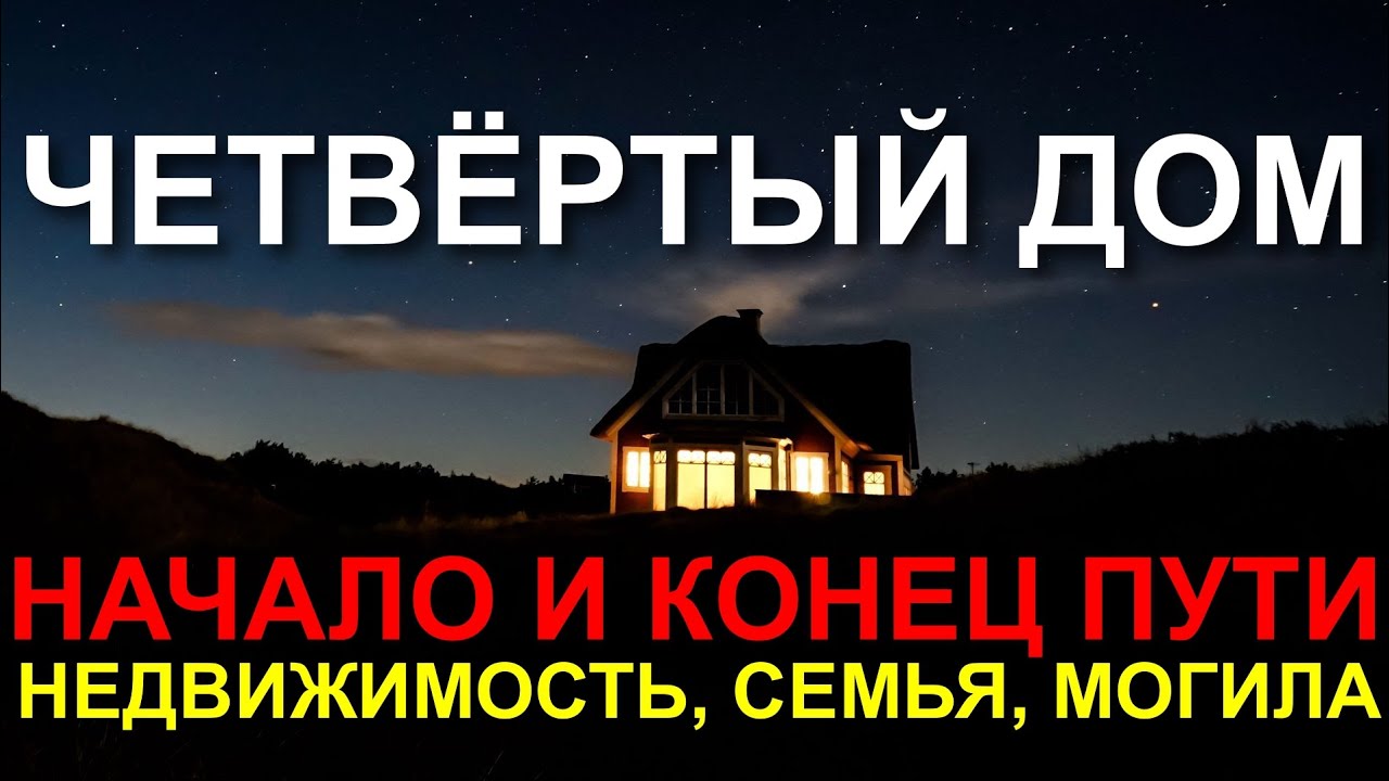 ЧЕТВЕРТЫЙ ДОМ ГОРОСКОПА. НАЧАЛО И КОНЕЦ ЖИЗНИ 🤔