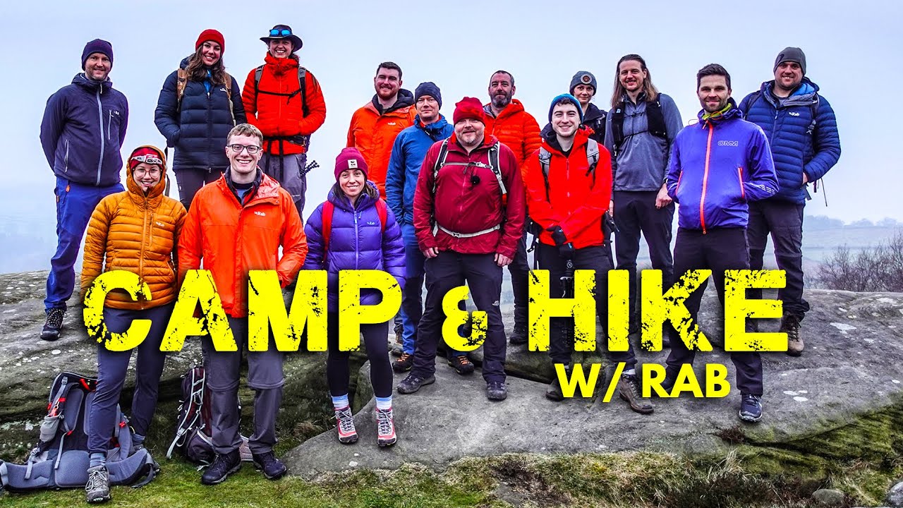 10 YouTubers Go Camping With RAB 🏔 Factory Tour, New Gear, and Peak District hiking!!