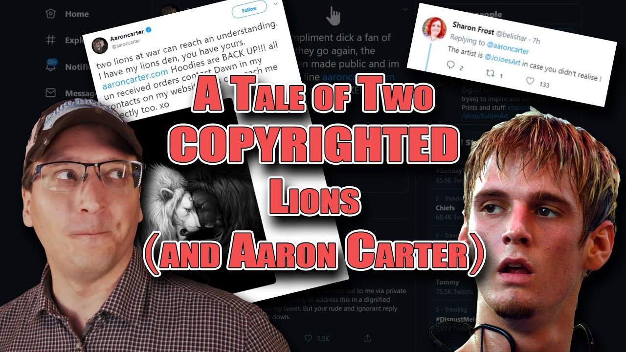 A Tale of Two (Copyrighted) Lions - Jonas Jödicke SUES Aaron Carter