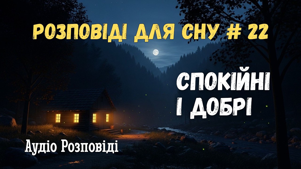 Сонна історія для розслаблення. Коли місяць став червоним над селом.