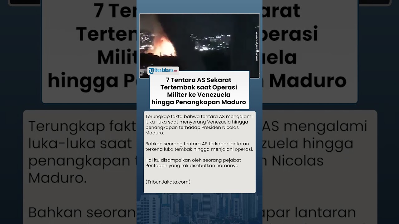 Fakta Serangan AS ke Venezuela! 7 Tentara AS Sekarat dan Tertembak saat Penangkapan Maduro