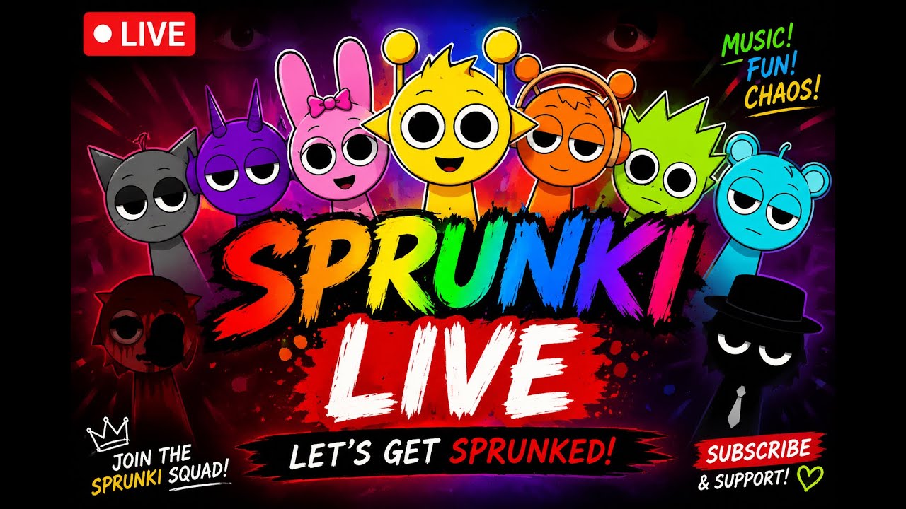🔴 Sprunki LIVE | Fun Gaming Stream | Join Now!