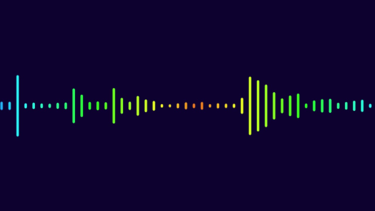 Digital Audio Spectrum Colorful - Copyright Free Video - Royalty Free - Copyright Free Library