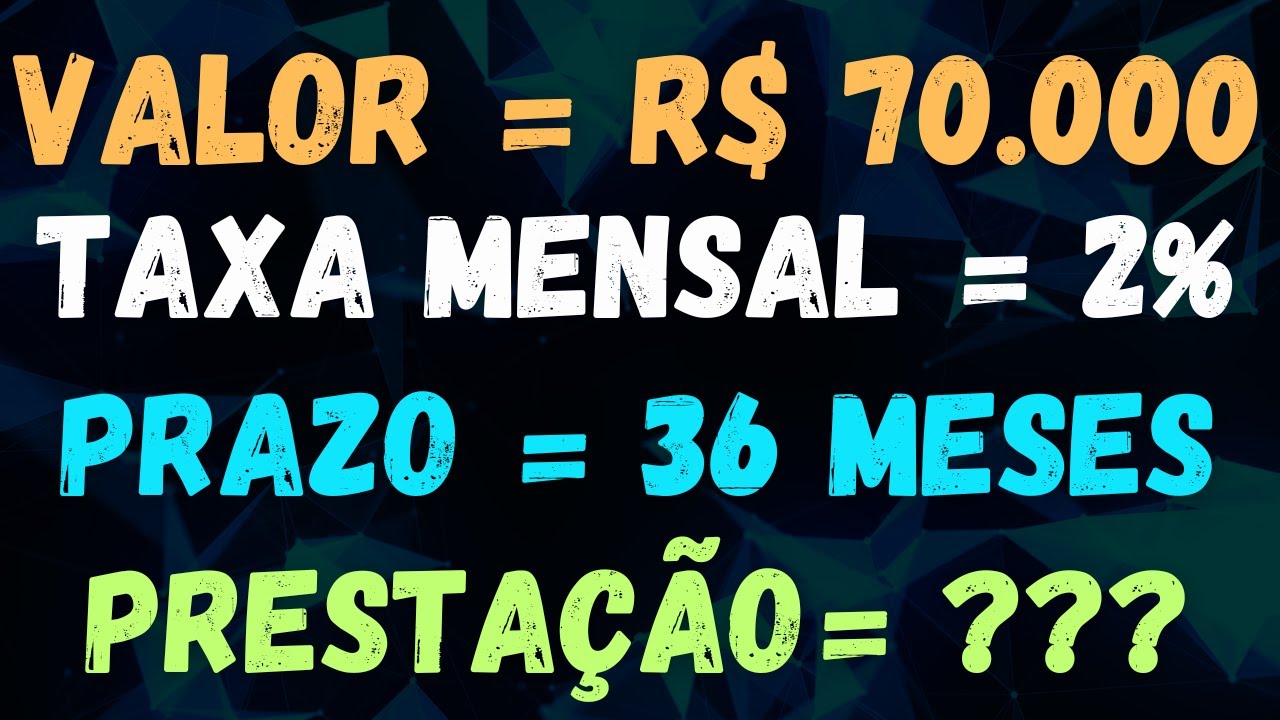 Calcule o valor da prestação de um veículo de 3 maneiras distintas: HP12c, Excel e fórmula.