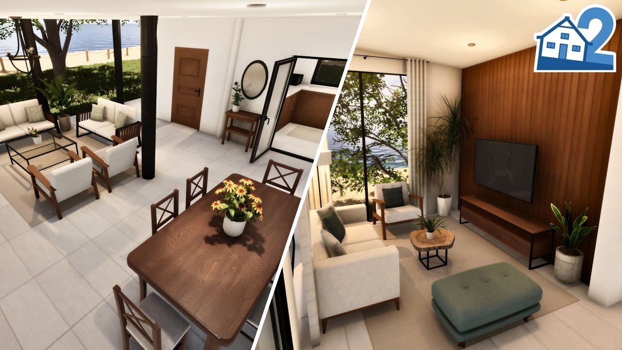 Modern Tropical House | House Flipper 2 | Sandbox Mode | Speed Build | Tour
