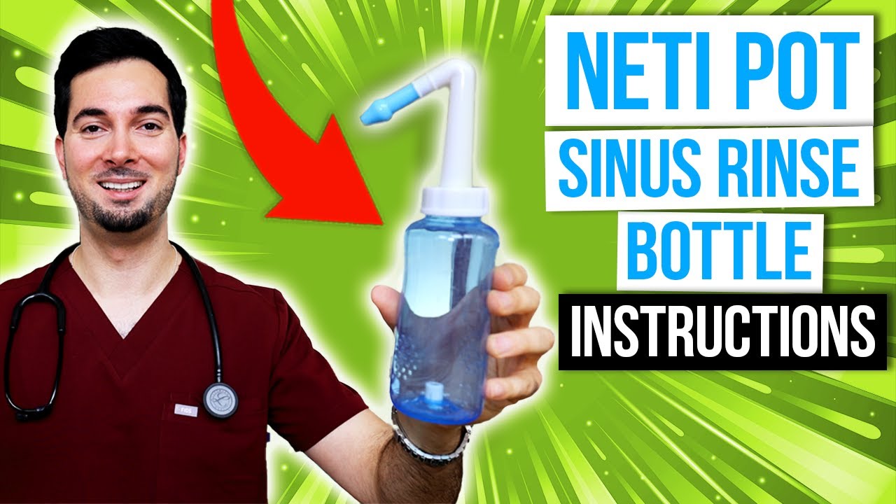 How to use a neti pot correctly and nasal saline irrigation at home