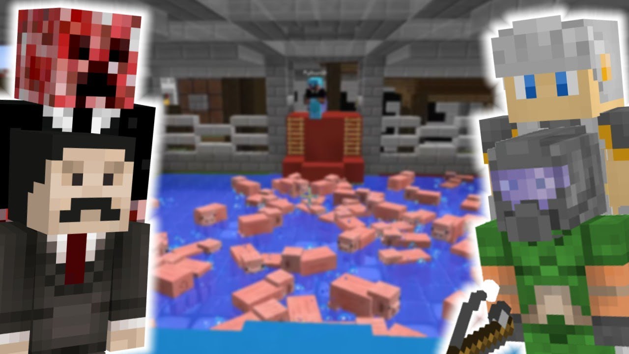 Mumbo, Python, Wels & Xisuma capture pigs!