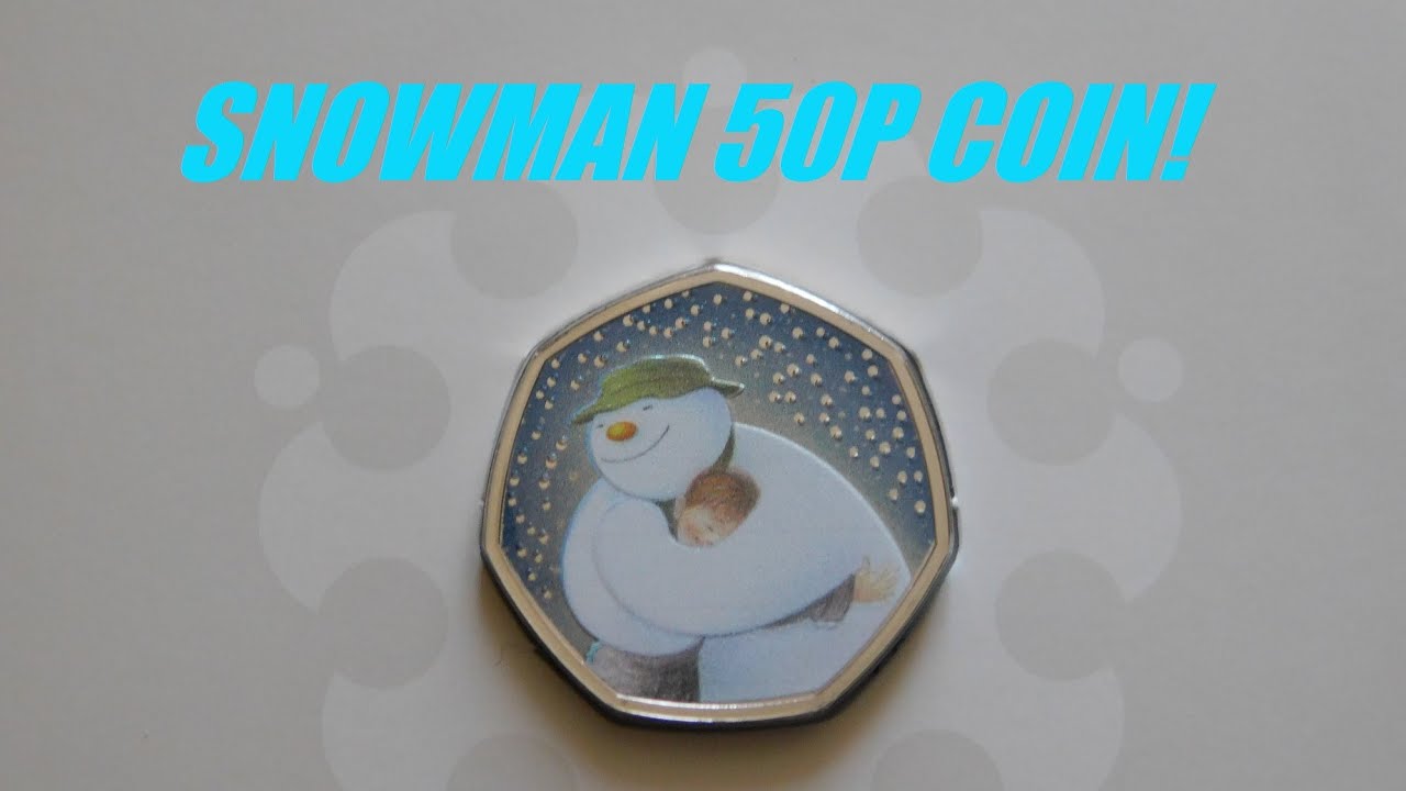 2020 Snowman 50p Coin! (colour bunc version)
